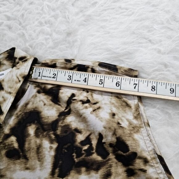 SAMSØE Samsoe Camo Clay Sleeveless Button Down Tea Shirt Small - Picture 10 of 13